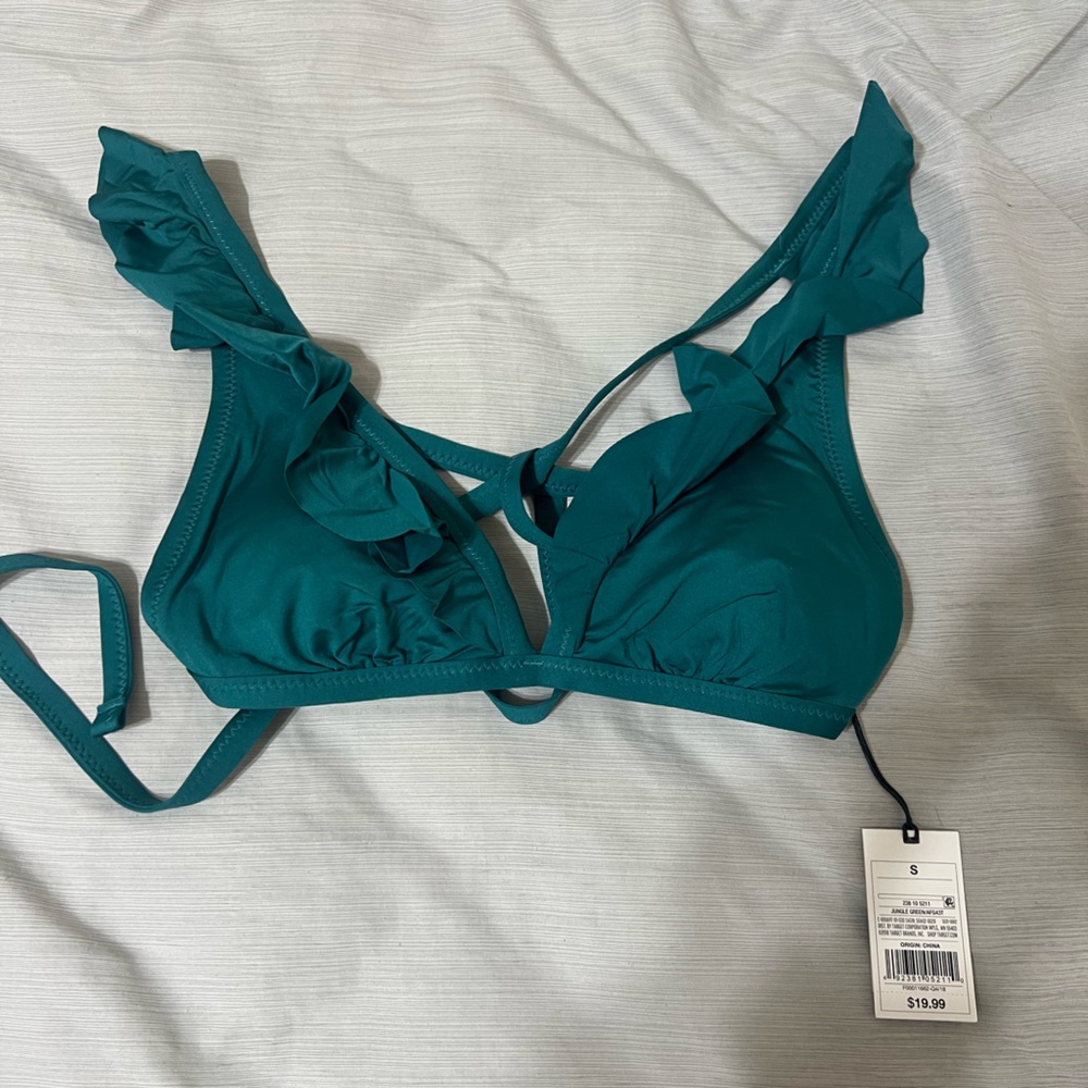 Target Teal Swim Top